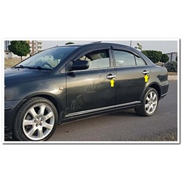WOC Chrome Toyota Avensis Krom Kapı Kolu 2003-2008 4 Kapı Paslanmaz Çelik