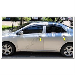 WOC Chrome Toyota Corolla Krom Kapı Kolu 2002-2007 4 Kapı Paslanmaz Çelik