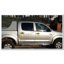 WOC Chrome Toyota Hilux Krom Kapı Kolu 2006-2014 4 Kapı Paslanmaz Çelik