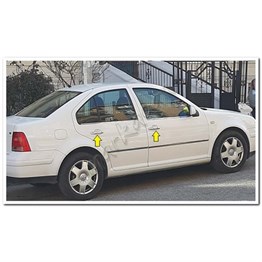 WOC Chrome VW Bora Krom Kapı Kolu 1998-2004 4 Kapı Paslanmaz Çelik