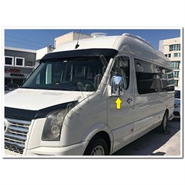 WOC Chrome VW Crafter Krom Ayna Kapağı 2006-2017 2 Parça Abs Krom