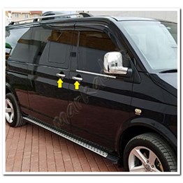 WOC Chrome VW T5 Caravelle Krom Kapı Kolu 2003-2014 4 Kapı Paslanmaz Çelik