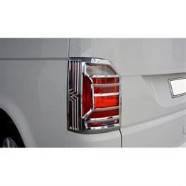 WOC Chrome VW T6 Transporter Krom Stop Çerçevesi 2015-2024 2 Parça Abs Krom