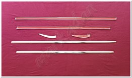 DB Chrome Citroen C-Elysee Cam Çıtası Nikelajı 2012-2024 6 Parça P.Çelik
