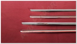 DB Chrome Dacia Duster Cam Çıtası Nikelajı 2018 Sonrası 4 Parça P.Çelik