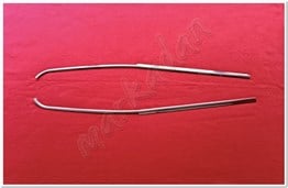 DB Chrome Ford Tourneo Courier Cam Çıtası Nikelajı 2014-2023 2 Parça P.Çelik