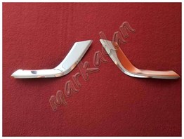 DB Chrome Ford Tourneo Courier Sis Farı Çerçeve Nikelajı 2018-2023 2 Parça P.Çelik