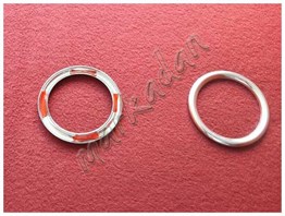 DB Chrome Ford Tourneo Courier Sis Farı Çerçeve Nikelajı 2014-2017 2 Parça P.Çelik