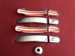 DB Chrome Ford Tourneo Custom Kapı Kolu Nikelajı 2012-2023 4 Kapı 9 Parça P.Çelik