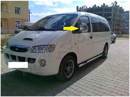DB Chrome Hyundai Starex Krom Ayna Kapağı 1997-2007 2 Parça Abs Krom