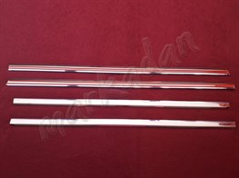 DB Chrome Mitsubishi Lancer Cam Çıtası Nikelajı 2008-2020 4 Parça P.Çelik