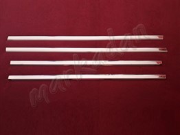 DB Chrome Mitsubishi Lancer Cam Çıtası Nikelajı 2008-2020 4 Parça P.Çelik