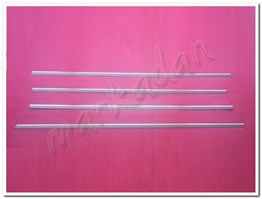 DB Chrome Peugeot 301 Cam Çıtası Nikelajı 2012-2020 4 Parça P.Çelik