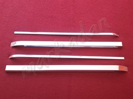 DB Chrome Peugeot Bipper Sürgülü Kapı Çıta Nikelajı 2008 Sonrası 4 Parça P.Çelik