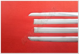 DB Chrome Peugeot Partner Tepee Krom Yan Kapı Çıtası 2008-2018 4 Parça P.Çelik