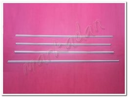 DB Chrome Renault Captur Cam Çıtası Nikelajı 2013-2019 4 Parça P.Çelik