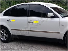 DB Chrome VW Passat 3B Kapı Kolu Nikelajı 1996-2005 4 Kapı P.Çelik