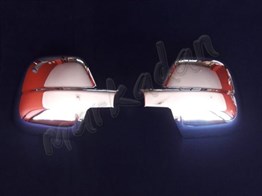 Markadan Peugeot Partner Krom Ayna Kapağı 2019 Sonrası 2 Parça Abs Krom