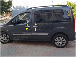 Markadan Citroen Berlingo Krom Kapı Kolu 2008-2018 4 Kapı Paslanmaz Çelik