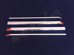 Markadan Citroen Nemo Krom Sürgülü Kapı Çıtası 2008 Sonrası 4 Parça Paslanmaz Çelik