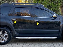 Markadan Dacia Duster Krom Kapı Kolu 2010-2017 4 Kapı Paslanmaz Çelik