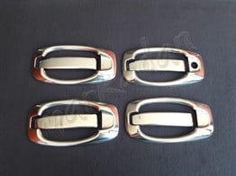 Markadan Fiat Doblo Krom Kapı Kolu 2010-2023 4 Kapı 8 Parça Paslanmaz Çelik