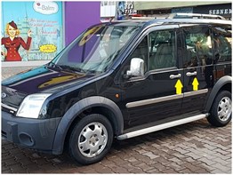 Markadan Ford Connect Krom Kapı Kolu 2002-2014 4 Kapı Paslanmaz Çelik