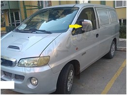 Markadan Hyundai Starex Krom Ayna Kapağı 1997-2007 2 Parça Abs Krom