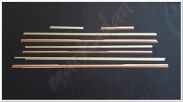 Markadan Mercedes Viano W639 Uzun Şasi Krom Cam Çıtası 2004-2014 8 Parça Paslanmaz Çelik