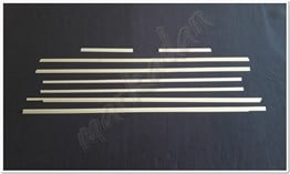 Markadan Mercedes Viano W639 Extra Uzun Şasi Krom Cam Çıtası 2004-2014 8 Parça Paslanmaz Çelik