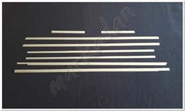 Markadan Mercedes Vito W639 Uzun Şasi Krom Cam Çıtası 2004-2014 8 Parça Paslanmaz Çelik