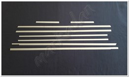 Markadan Mercedes Vito W639 Extra Uzun Şasi Krom Cam Çıtası 2004-2014 8 Parça Paslanmaz Çelik