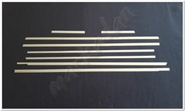 Markadan Mercedes Viano W639 Uzun Şasi Krom Cam Çıtası 2004-2014 8 Parça Paslanmaz Çelik