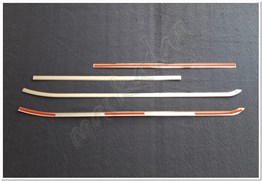 Markadan Opel Combo Krom Cam Çıtası 2012-2018 4 Parça Paslanmaz Çelik