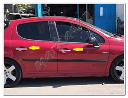 Markadan Peugeot 208 Krom Kapı Kolu 2013-2020 4 Kapı Paslanmaz Çelik