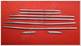 Markadan Peugeot 3008 Krom Cam Çıtası 2016-2024 8 Parça Paslanmaz Çelik