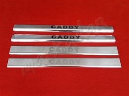 Markadan VW Caddy Krom Kapı Eşiği 2015-2020 4 Parça Paslanmaz Çelik