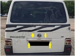 Markadan VW T4 Transporter Krom Bagaj Çıtası 1995-2003 Paslanmaz Çelik