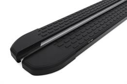 Omsa Line Toyota Hilux 2015 Sonrası Nevada Mat Siyah Alüminyum Alınlı Yan Basamak