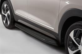 Omsa Line VW Caddy 2021 Sonrası Uzun Şasi Blackline Mat Siyah Alüminyum Alınlı Yan Basamak