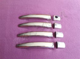 WOC Chrome Citroen C4 Krom Kapı Kolu 2004-2010 4 Kapı Paslanmaz Çelik