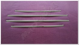 WOC Chrome Dacia Duster Krom Cam Çıtası 2018 Sonrası 4 Parça Paslanmaz Çelik