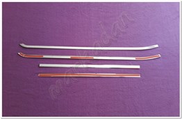 WOC Chrome Fiat Doblo Krom Cam Çıtası 2010-2023 4 Parça Paslanmaz Çelik