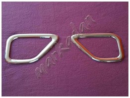 WOC Chrome Fiat Doblo Krom Sis Farı Çerçevesi 2015-2023 2 Parça Paslanmaz Çelik