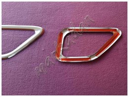 WOC Chrome Fiat Doblo Krom Sis Farı Çerçevesi 2015-2023 2 Parça Paslanmaz Çelik