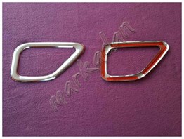 WOC Chrome Fiat Doblo Krom Sis Farı Çerçevesi 2015-2023 2 Parça Paslanmaz Çelik