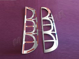 WOC Chrome Fiat Doblo Krom Stop Çerçevesi 2006-2012 2 Parça Paslanmaz Çelik