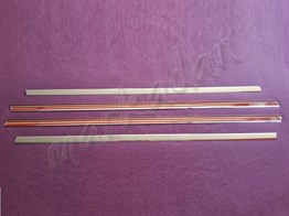 WOC Chrome Fiat Egea Cross Krom Cam Çıtası 2021 Sonrası 4 Parça Paslanmaz Çelik