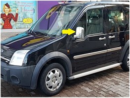 WOC Chrome Ford Connect Krom Ayna Kapağı 2002-2009 2 Parça Abs Krom
