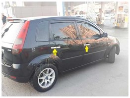 WOC Chrome Ford Fiesta Krom Kapı Kolu 2002-2008 4 Kapı Paslanmaz Çelik